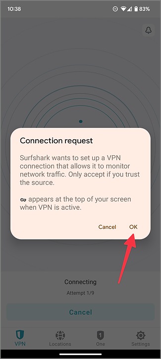 activer la demande VPN sur Android