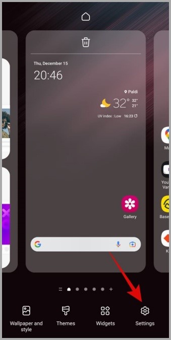Configuración de la pantalla de inicio en el teléfono Samsung Galaxy