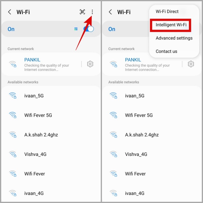 Wi-Fi intelligent sur Android