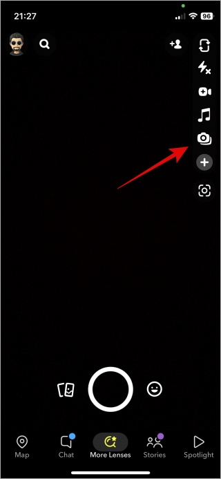 snapchat dual camera icon 