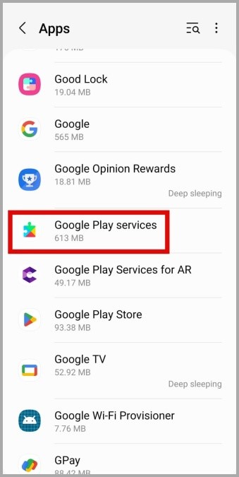 Servicios de Google Play en Android