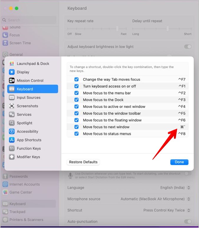 mac switch between windows of same app