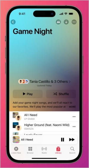 Collaborative playlist in Apple Music