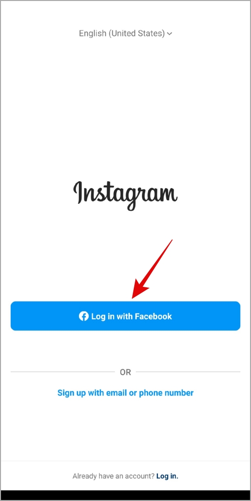 How To Login to Instagram Through Facebook