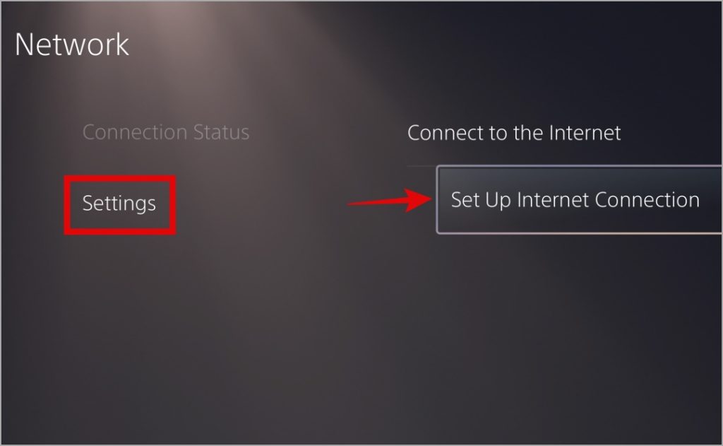 Set Up Internet Connection on PS5