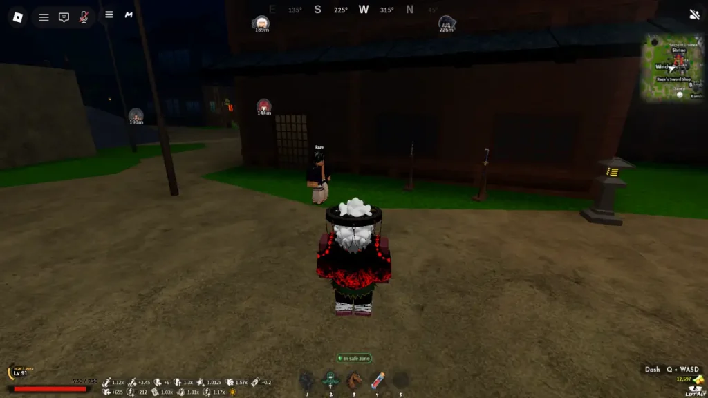 Raze at Windy Peak for starter Slayers 2 Katanas
