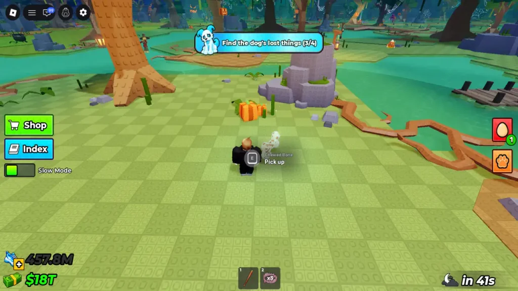 Chewed Bone steal an egg dog's lost things