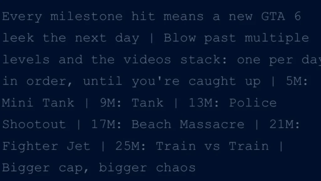 GTA 6 Cyberleek Roadmap