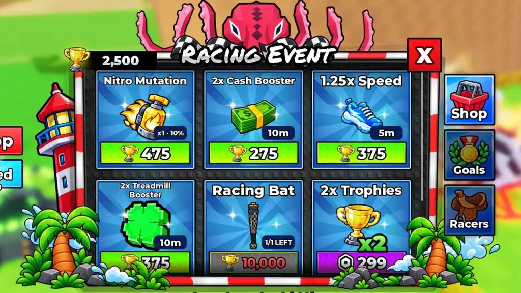 Racing Event Shop Steal an Egg